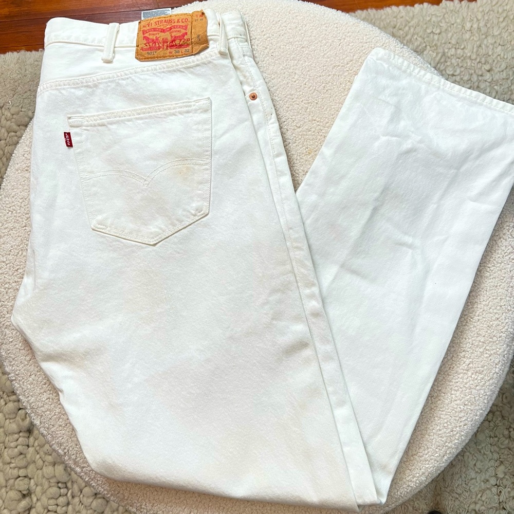 Levi’s White Mens Straightleg Pants